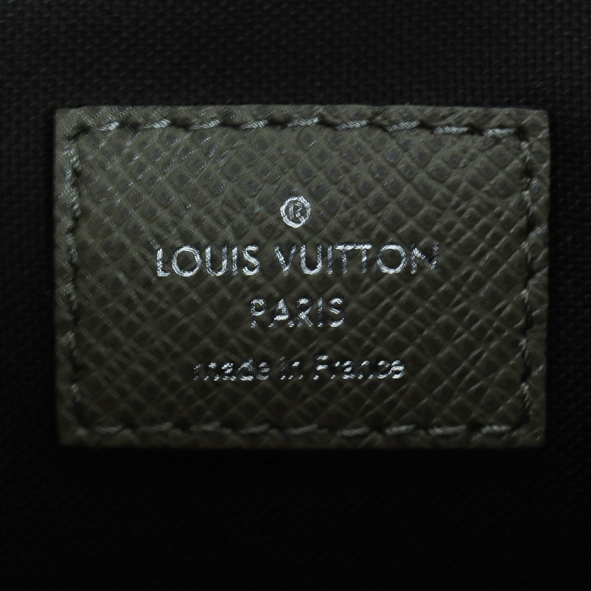 Louis Vuitton Taiga Sasha Messenger Bag (Khaki) Interior Stamp