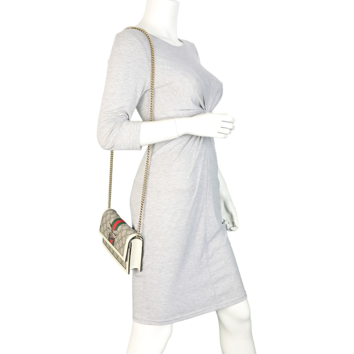 Gucci GG Supreme Queen Margaret Wallet on Chain