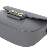 Gucci Leather Horsebit Shoulder Bag Large