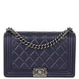 Chanel Boy New Medium | Navy