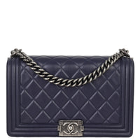 Chanel Boy New Medium | Navy