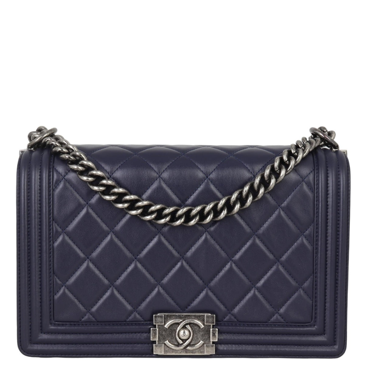 Chanel Boy New Medium | Navy