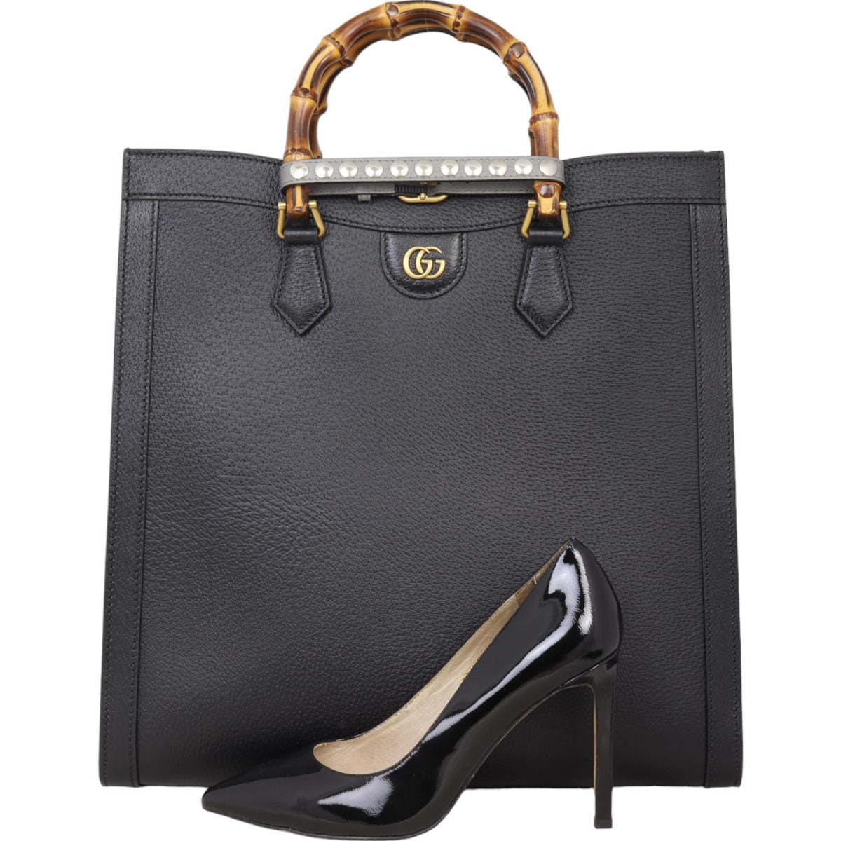 Gucci Diana Bamboo Top Handle Tote Large