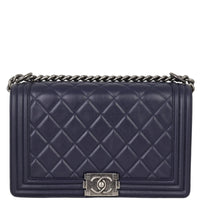 Chanel Boy New Medium | Navy