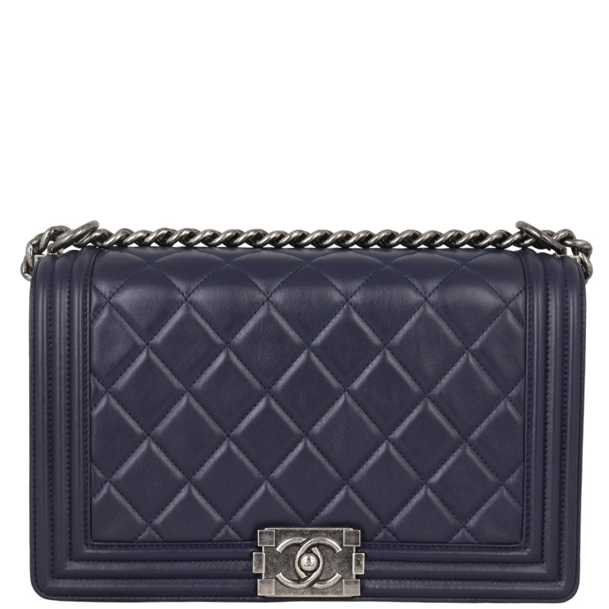 Chanel Boy New Medium | Navy