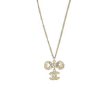 Chanel Crystal CC Bow Necklace