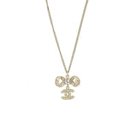 Chanel Crystal CC Bow Necklace