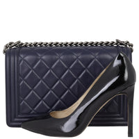 Chanel Boy New Medium | Navy