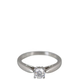 Van Cleef & Arpels Bonheur Solitaire Diamond Platinum Ring