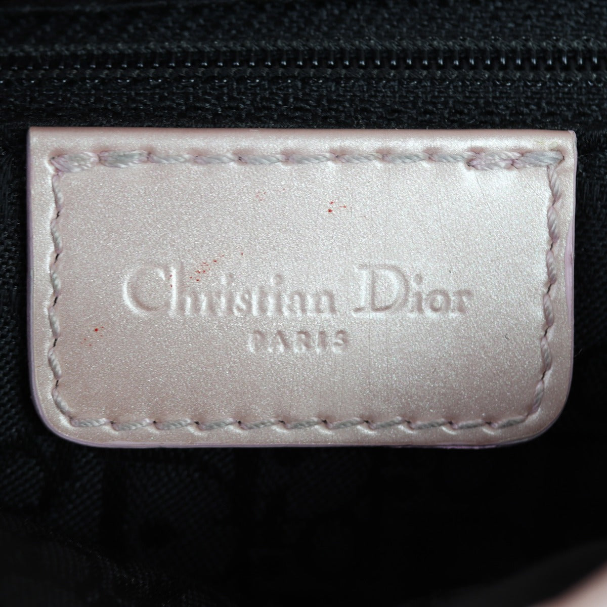 Dior Vintage Saddle Bag Denim Interior Stamp