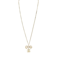 Chanel Crystal CC Bow Necklace