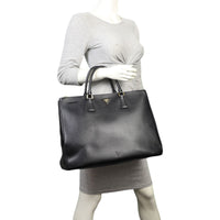 Prada Saffiano Lux Galleria Double Zip Tote Extra Large