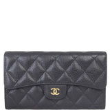 Chanel Classic Flap Long Wallet | Gold Hardware
