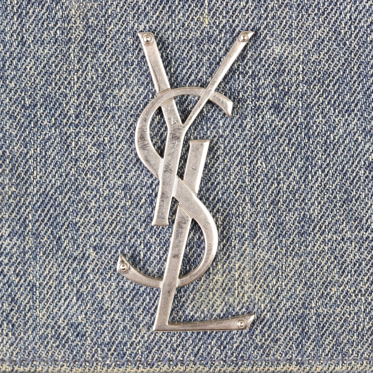 Saint Laurent Kate Chain Bag Medium Denim Hardware