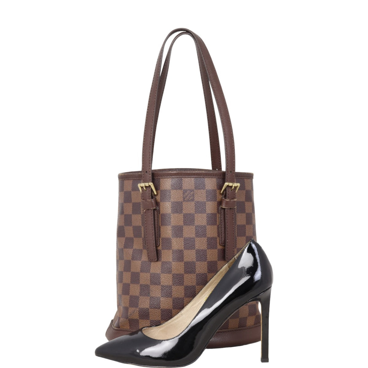 Louis Vuitton Marais Bucket Bag Damier Ebene