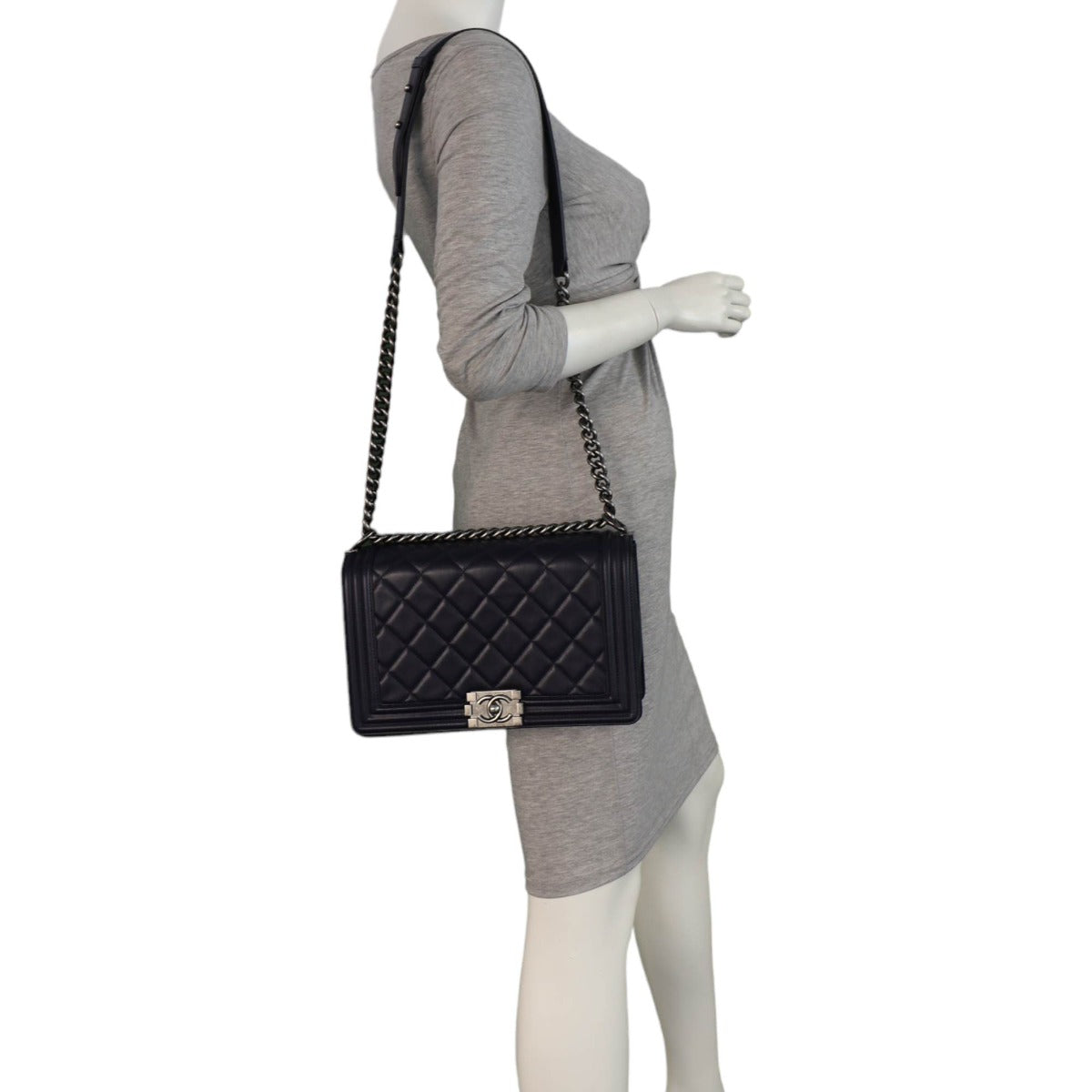 Chanel Boy New Medium | Navy