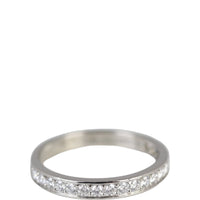 Cartier 1895 Platinum Wedding Band Half Circle Diamond
