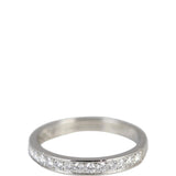 Cartier 1895 Platinum Wedding Band Half Circle Diamond