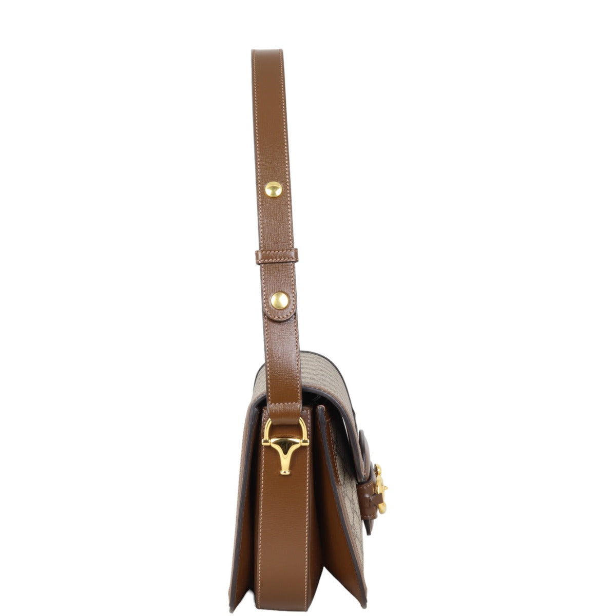 Gucci GG Supreme Horsebit Shoulder Bag