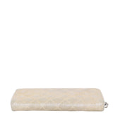 Chanel Iridescent Goatskin Zippy Wallet Bottom