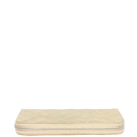 Chanel Iridescent Goatskin Zippy Wallet Left