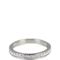 Cartier 1895 Platinum Wedding Band Half Circle Diamond