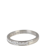 Cartier 1895 Platinum Wedding Band Half Circle Diamond