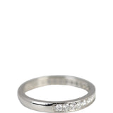 Cartier 1895 Platinum Wedding Band Half Circle Diamond