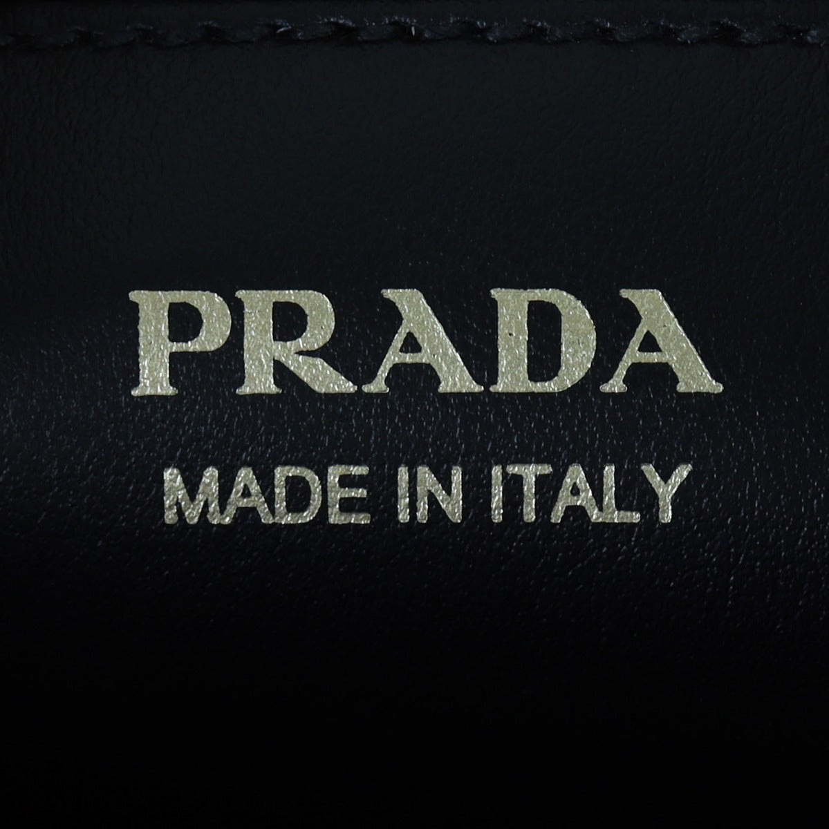 Prada Saffiano Cuir Matinee Bag Small Interior Stamp