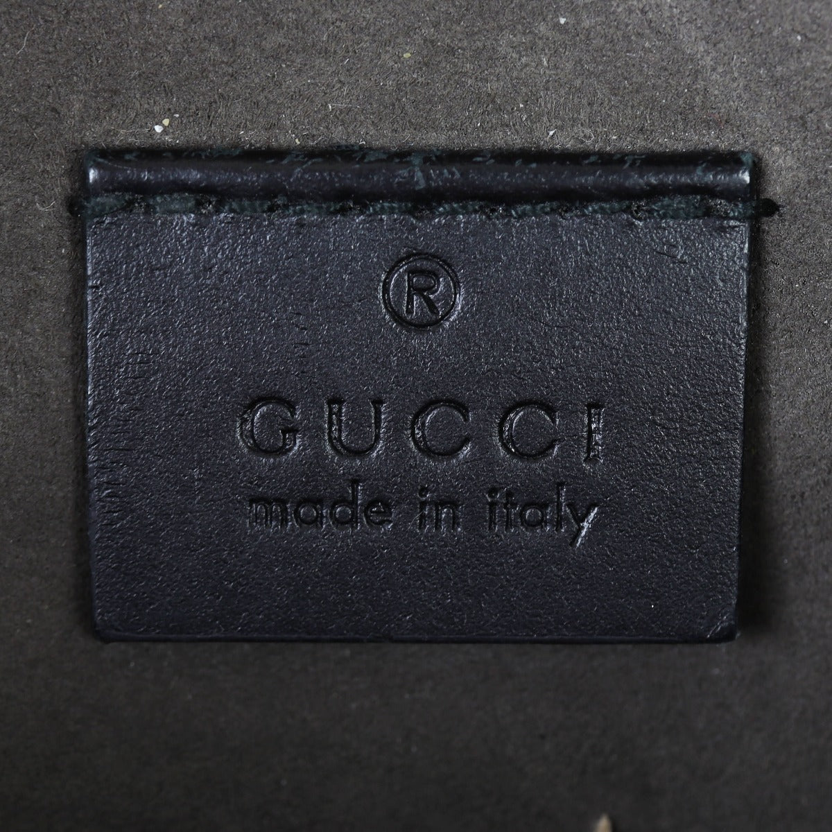 Gucci GG Supreme Eden Belt Bag Interior Stamp