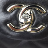 Chanel Classic Single Flap Maxi | Black Silver Hardware