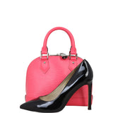 Louis Vuitton Alma BB Epi with Embroidered Strap | Dragon Fruit Pink