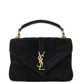 Saint Laurent College Medium Suede