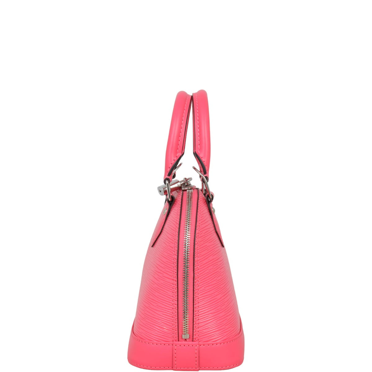 Louis Vuitton Alma BB Epi with Embroidered Strap | Dragon Fruit Pink