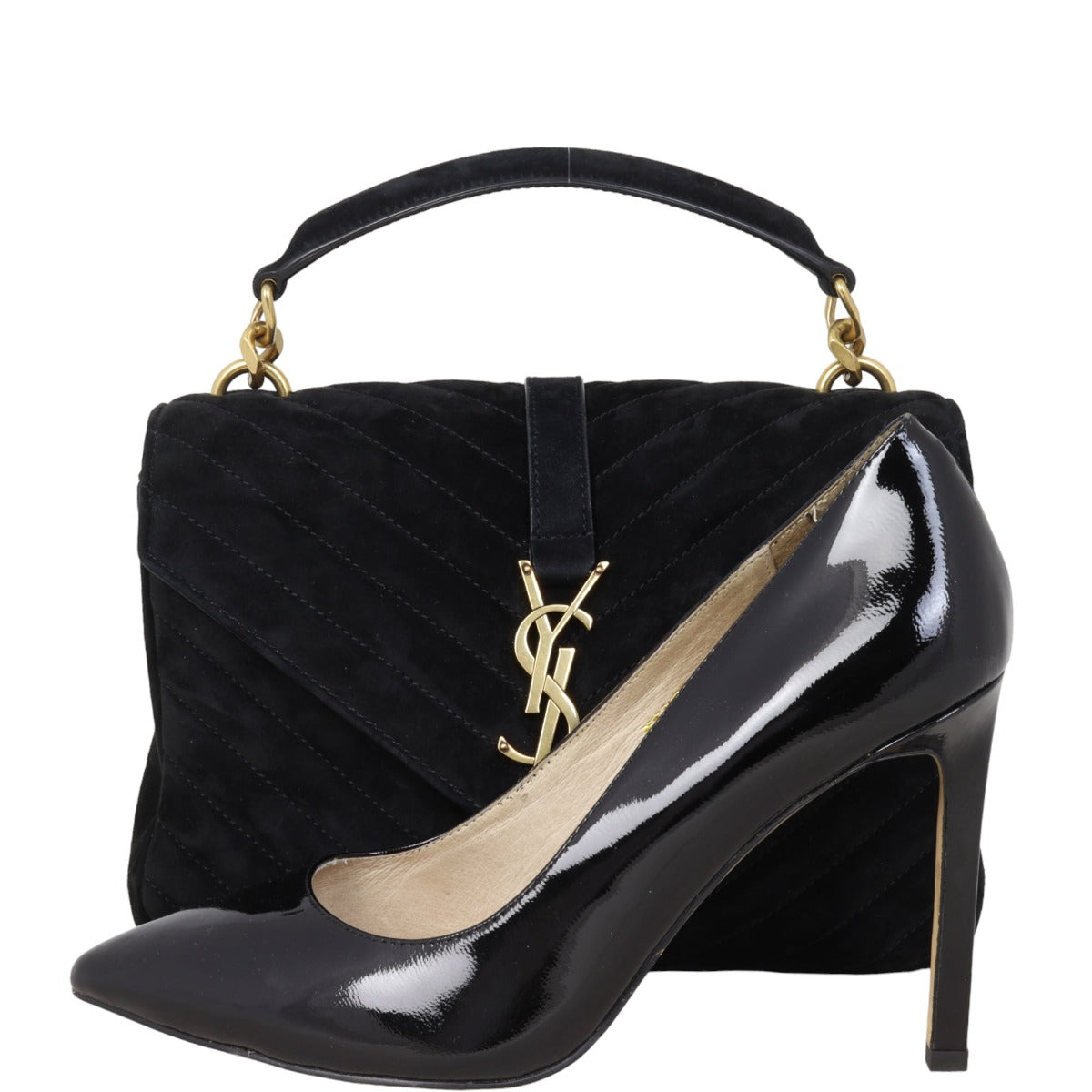 Saint Laurent College Medium Suede