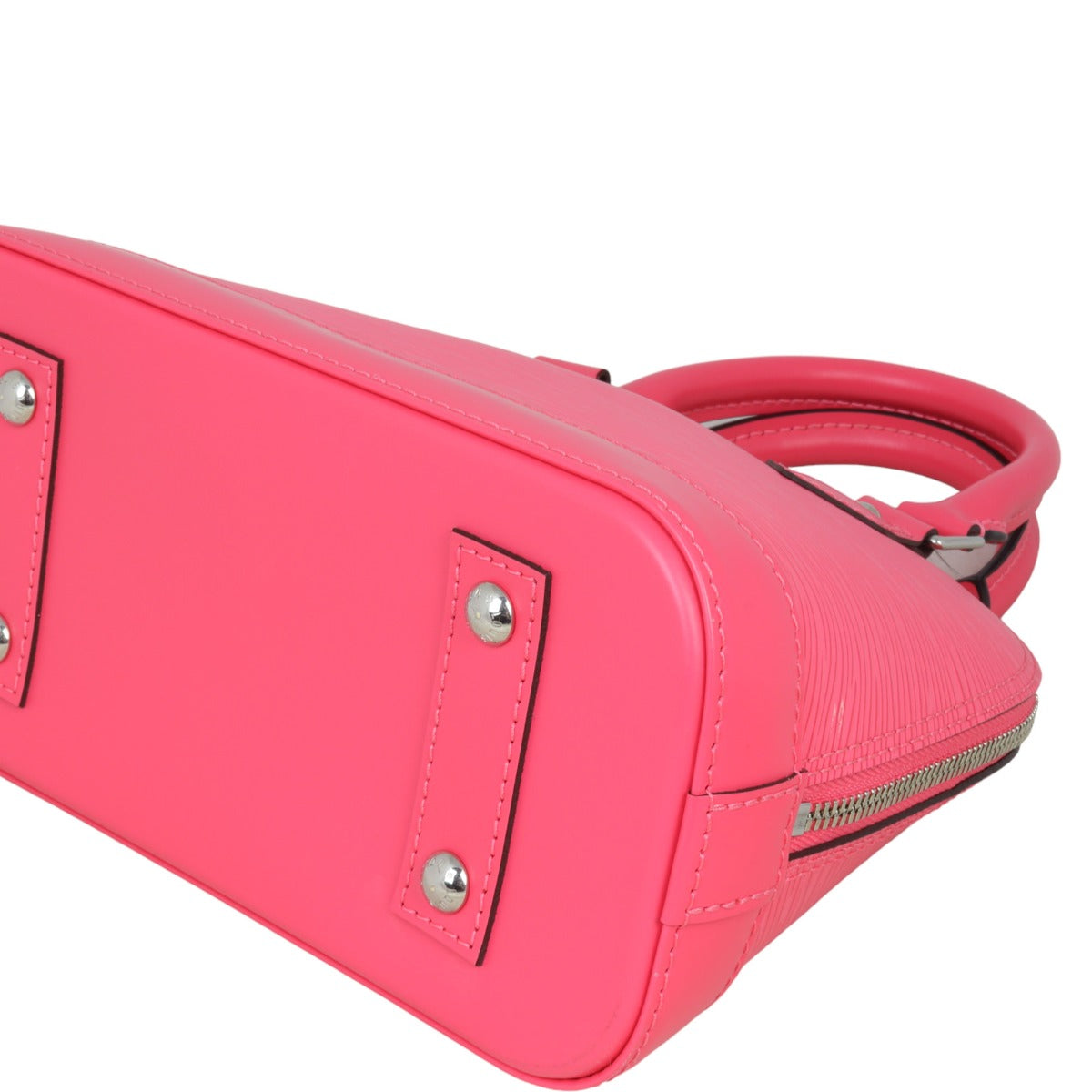 Louis Vuitton Alma BB Epi with Embroidered Strap | Dragon Fruit Pink