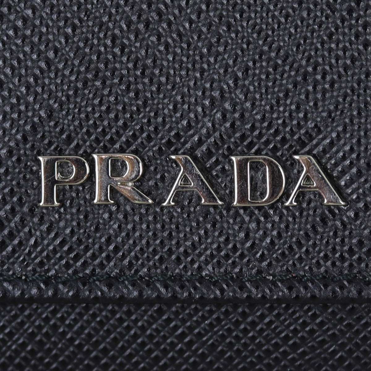 Prada Saffiano Wallet on Chain Hardware