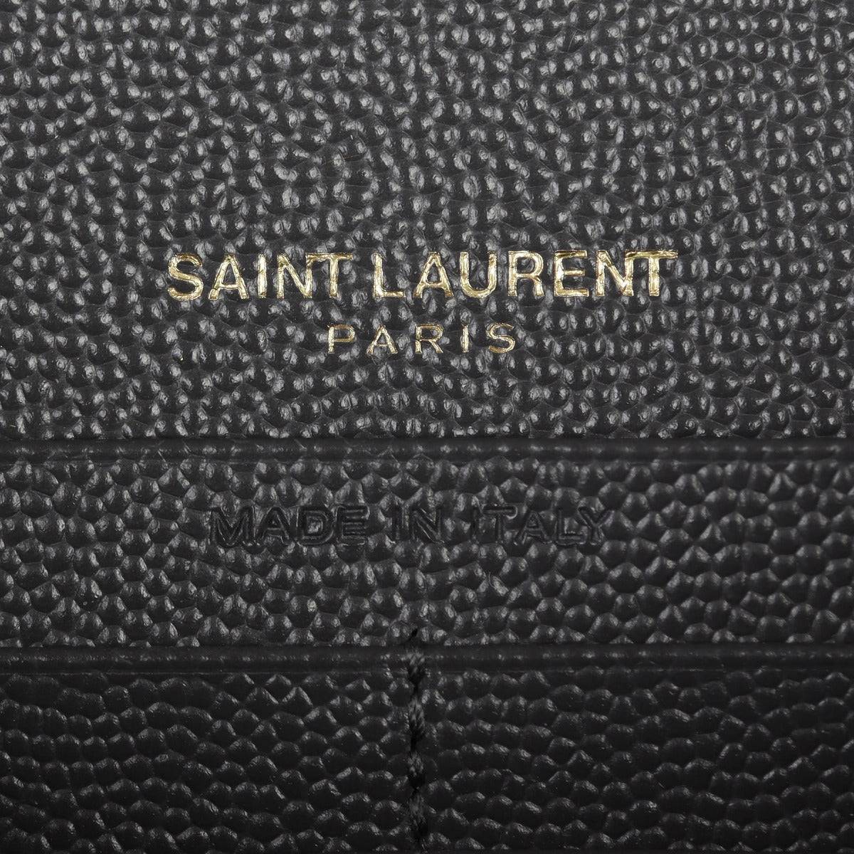 Saint Laurent Envelope Chain Wallet Interior Stamp