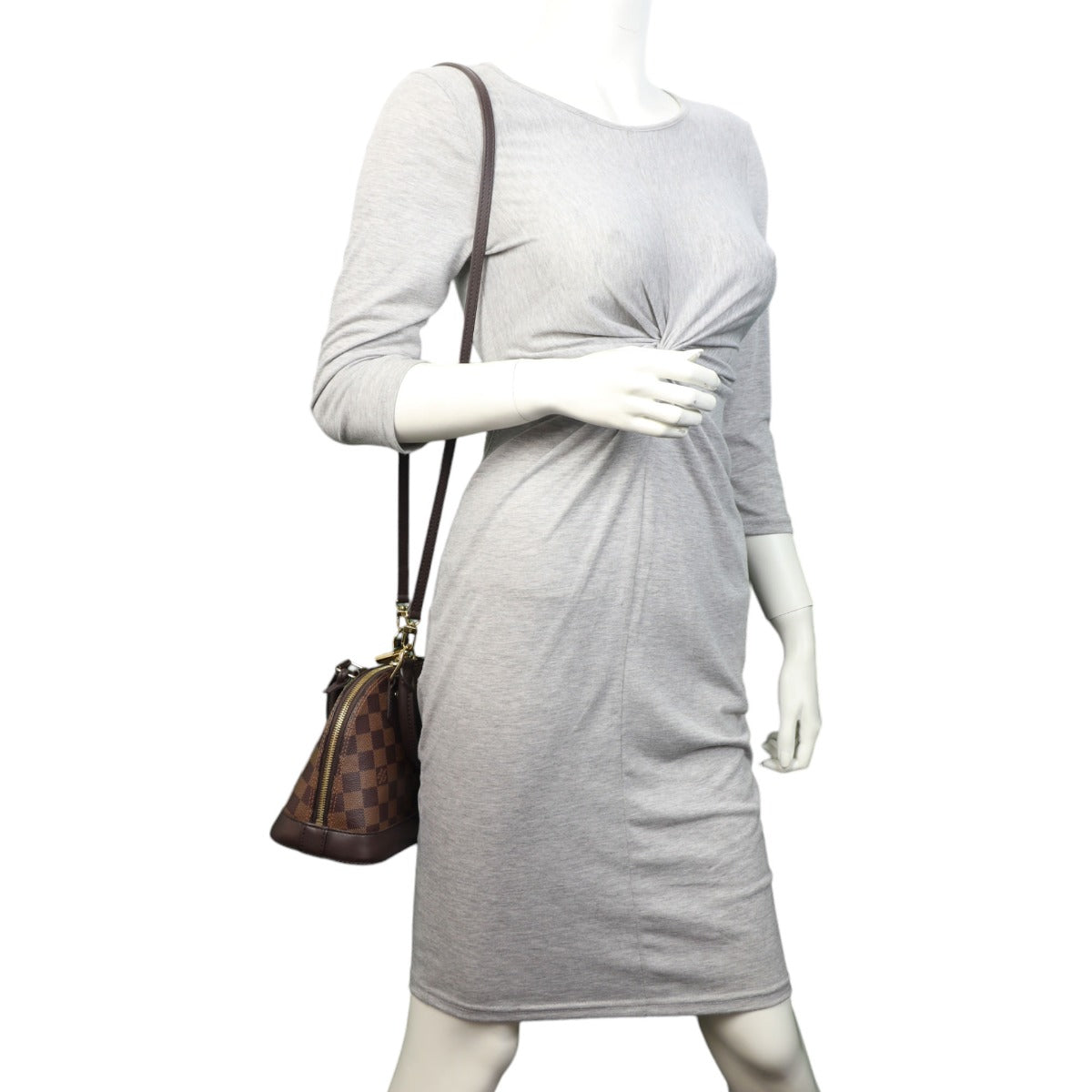 Louis Vuitton Alma BB Damier Ebene | Brown Leather