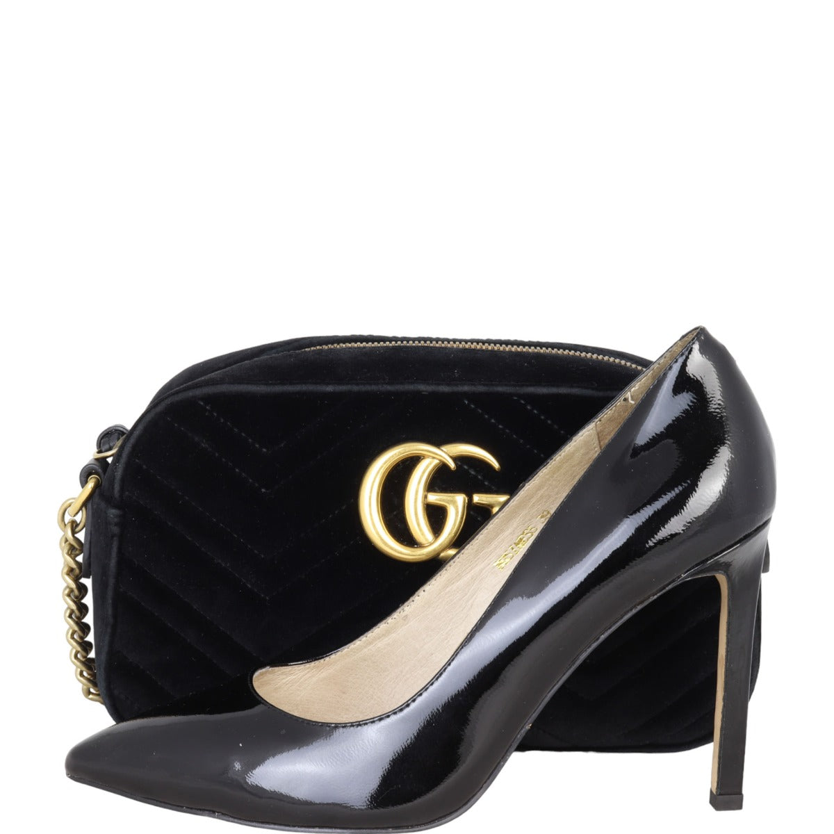 Gucci GG Marmont Velvet Small Camera Bag