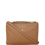 Prada Vitello Phenix Double Zip Crossbody Bag