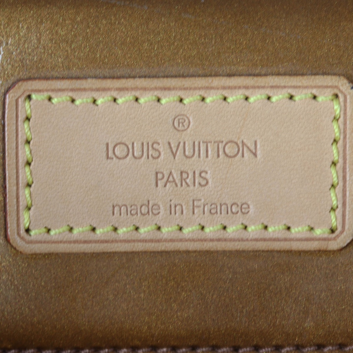Louis Vuitton Reade MM Vernis Monogram Interior Stamp