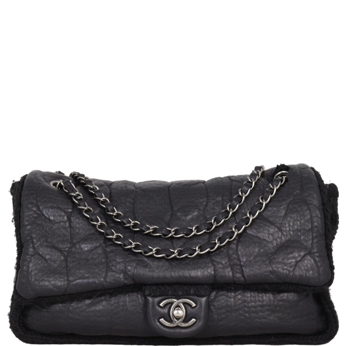 Chanel Chic Knit Flap Bag Wool