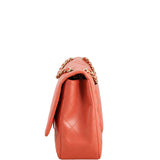 Chanel Classic Single Flap Maxi | Coral Red