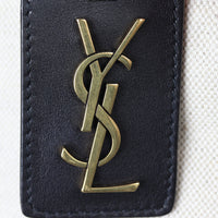 Saint Laurent Colour-Block Canvas and Leather Hobo Medium Hardware