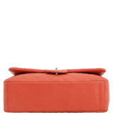 Chanel Classic Single Flap Maxi | Coral Red