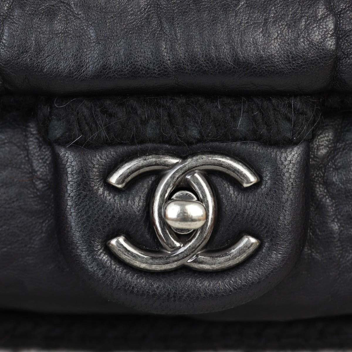 Chanel Chic Knit Flap Bag Wool