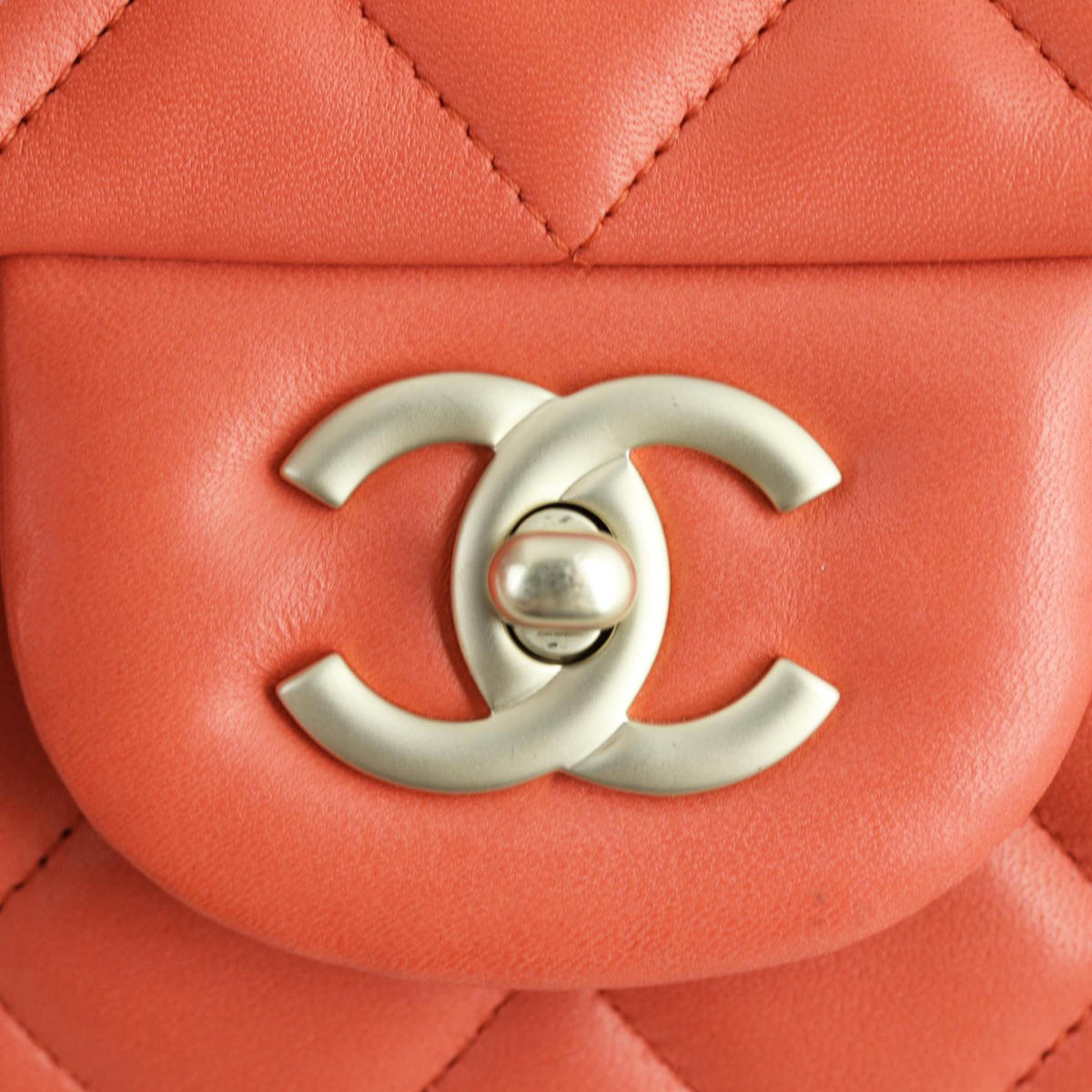 Chanel Classic Single Flap Maxi | Coral Red