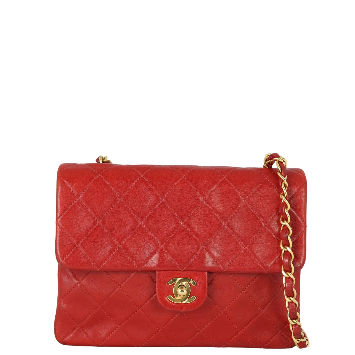 Chanel CC Vintage Flap Bag | Red