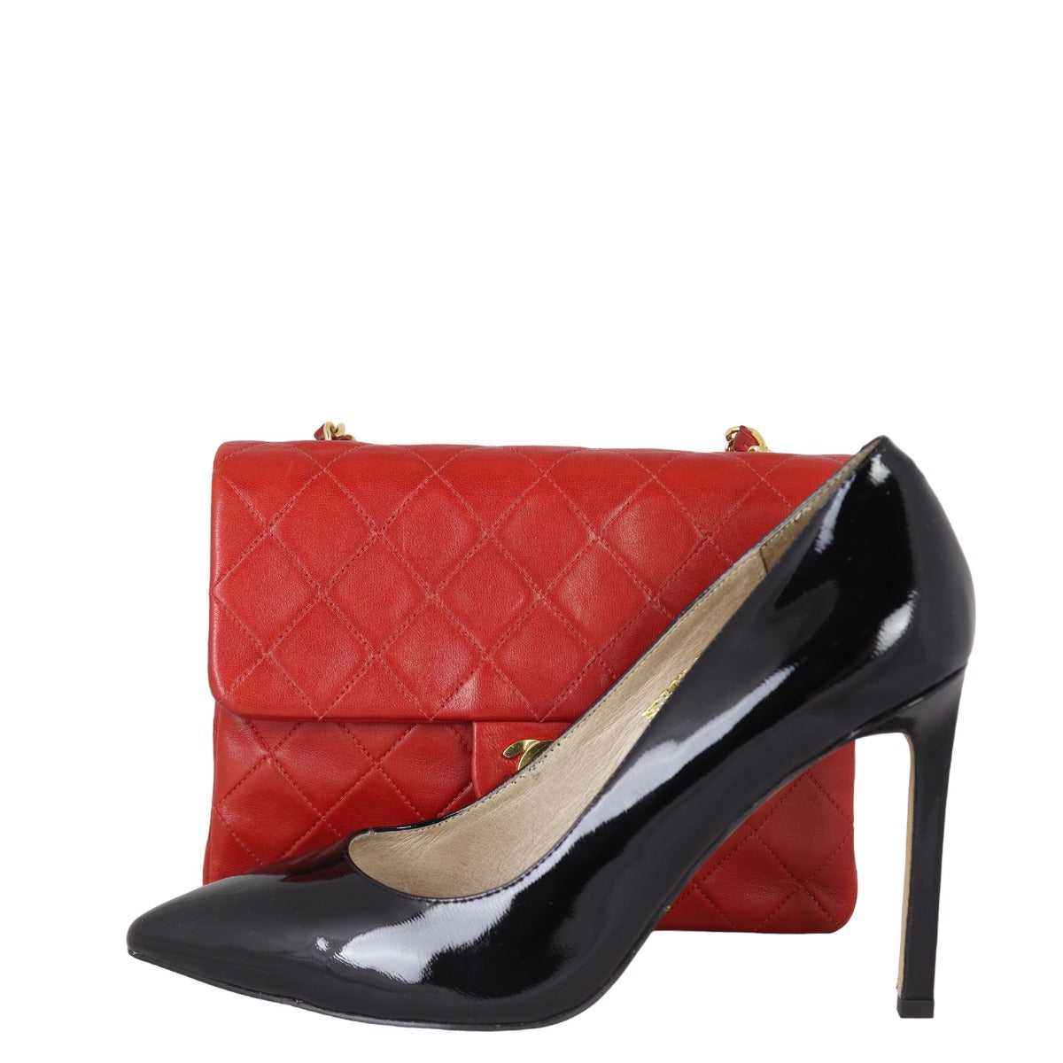 Chanel CC Vintage Flap Bag | Red